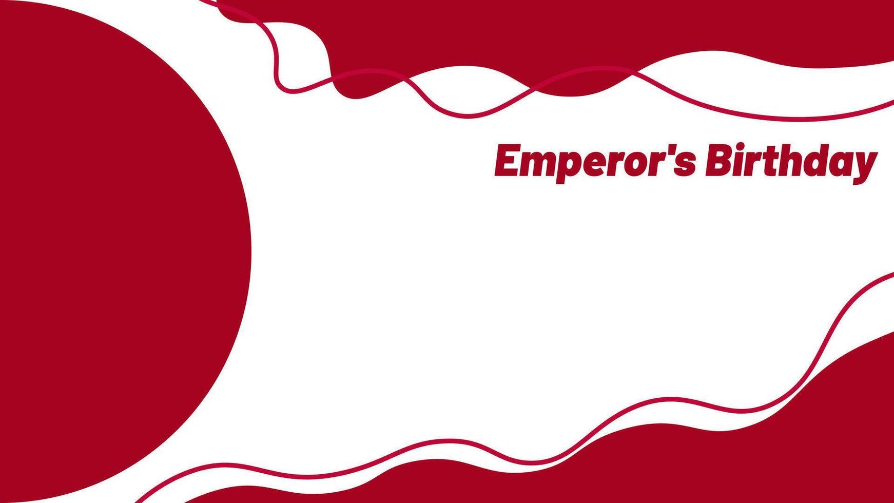 emperor's birthday celebration background, with copy space area, suitable for content related to the theme vector
