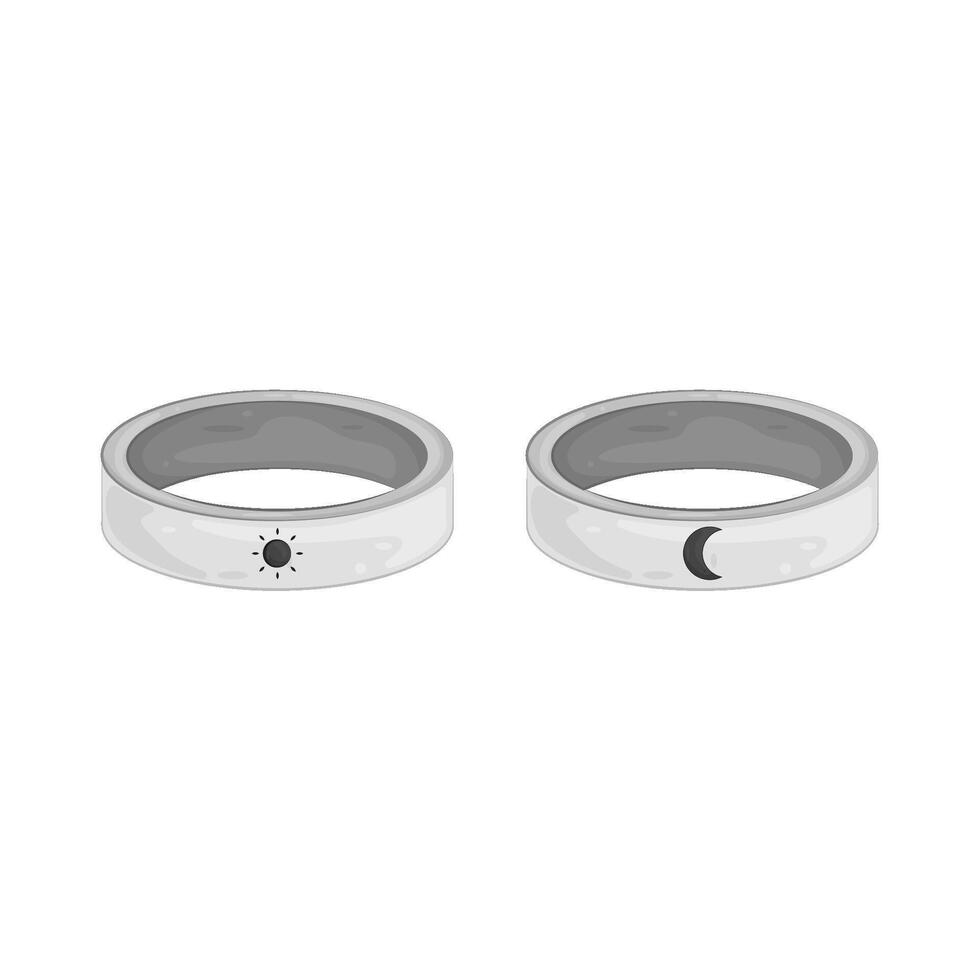 Illustration of Matching Rings vector