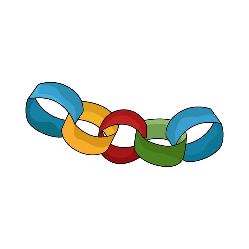 illustration of Paper Chain vector