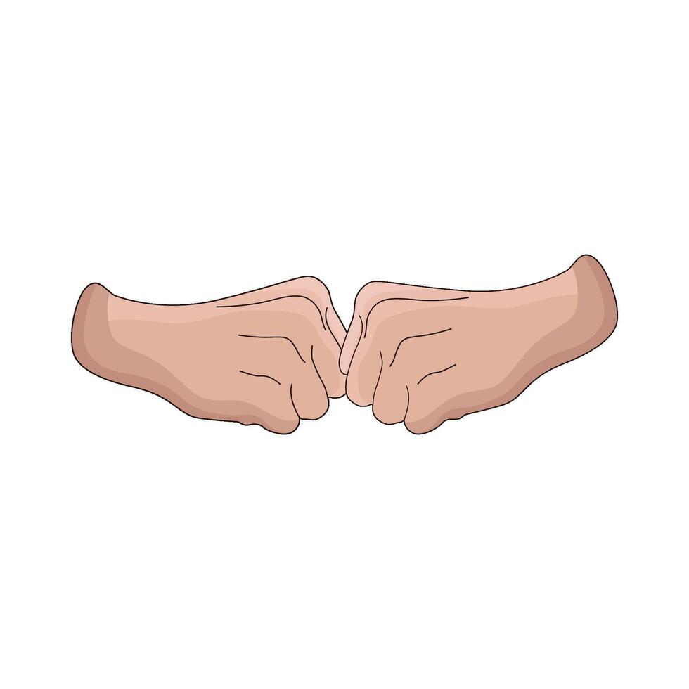 illustration of Fist Bump vector