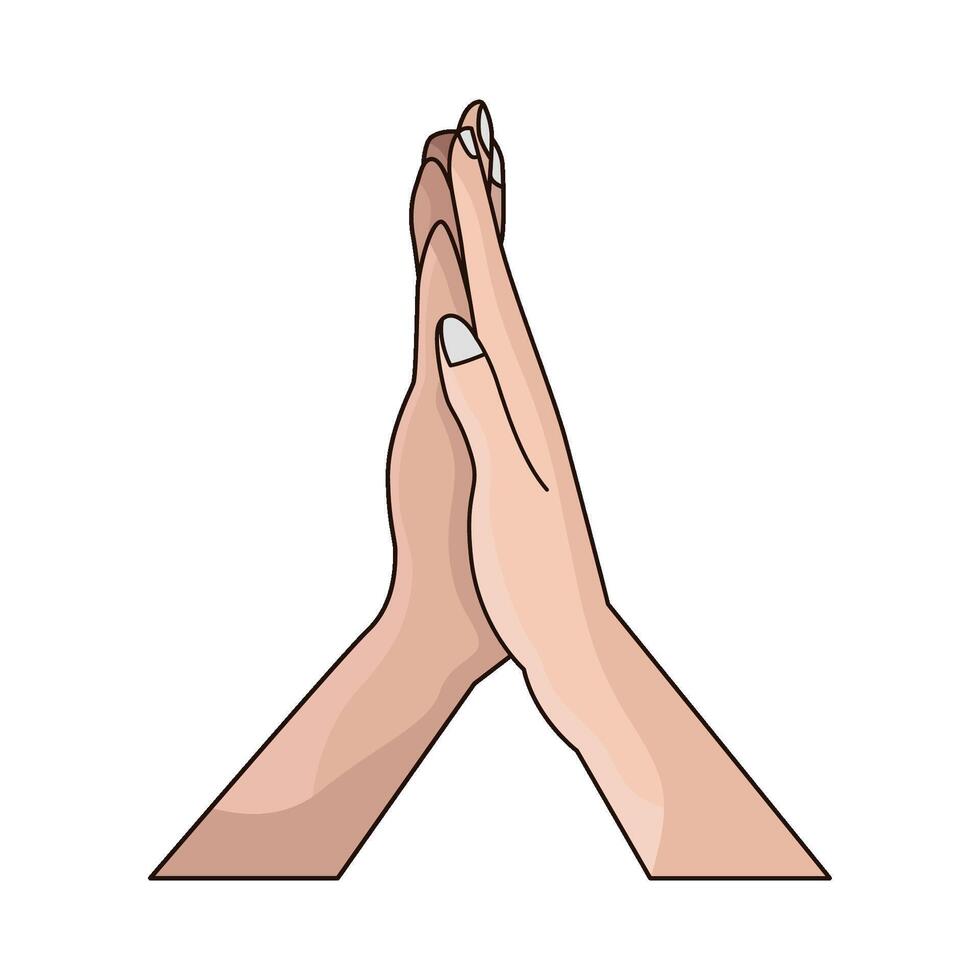illustration of High Five vector
