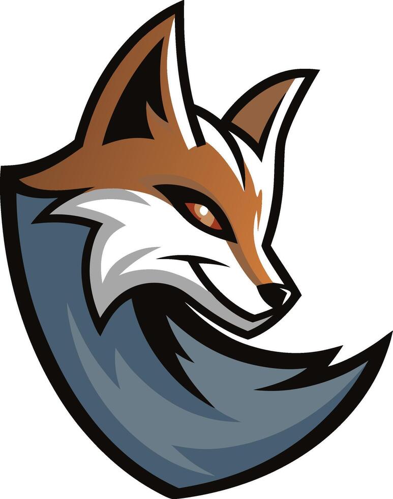 Modern Fox Mascot Icon for Branding vector