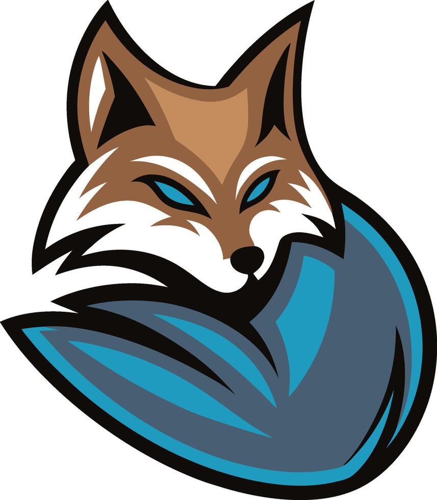 Dynamic Fox Mascot Logo for Sports Team vector