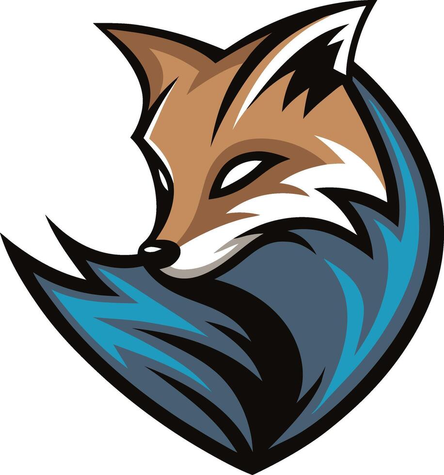 Sleek Fox Mascot Logo for Corporate Identity vector