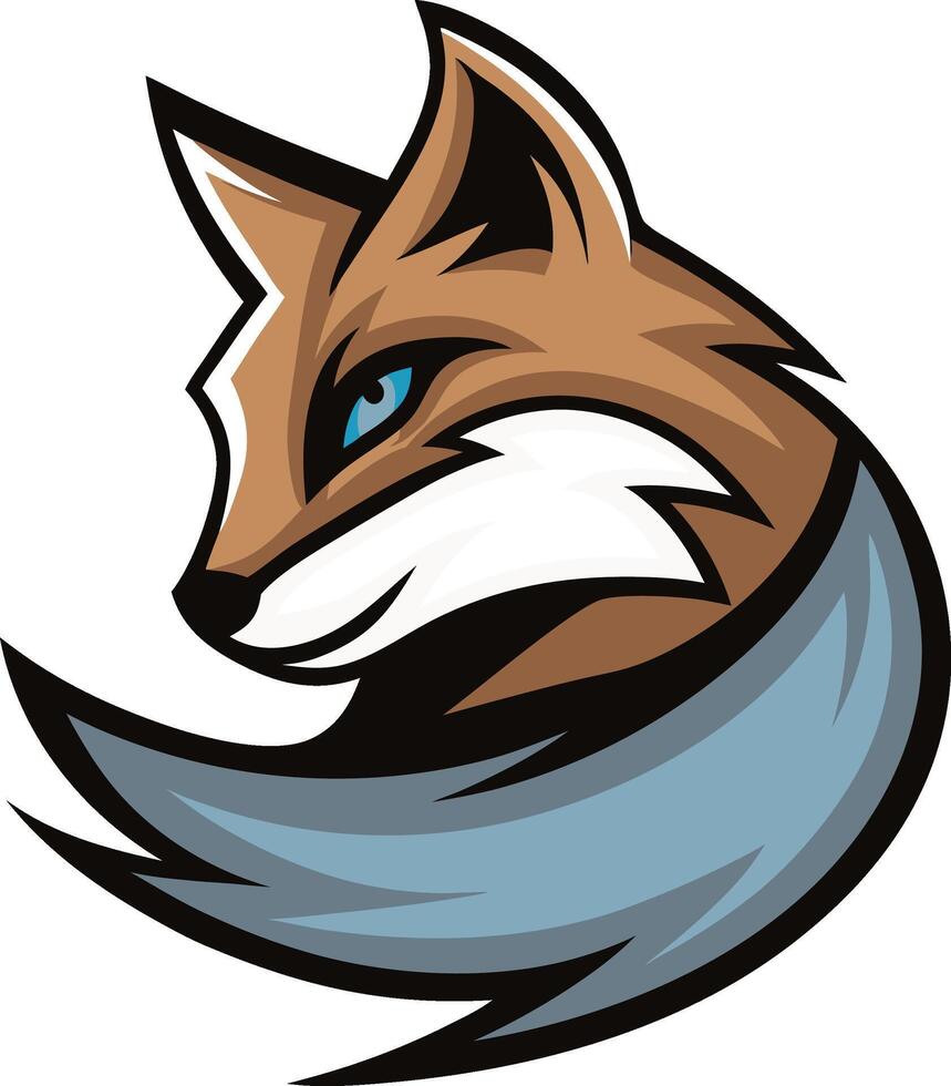 Stylish Fox Mascot Logo for Branding vector
