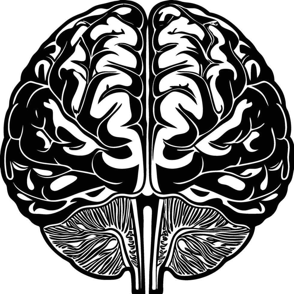 Human Mind Silhouette Design vector