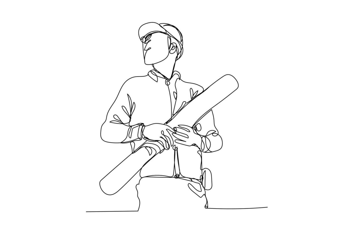 line construction, Civil engineer, Architects and worker vector