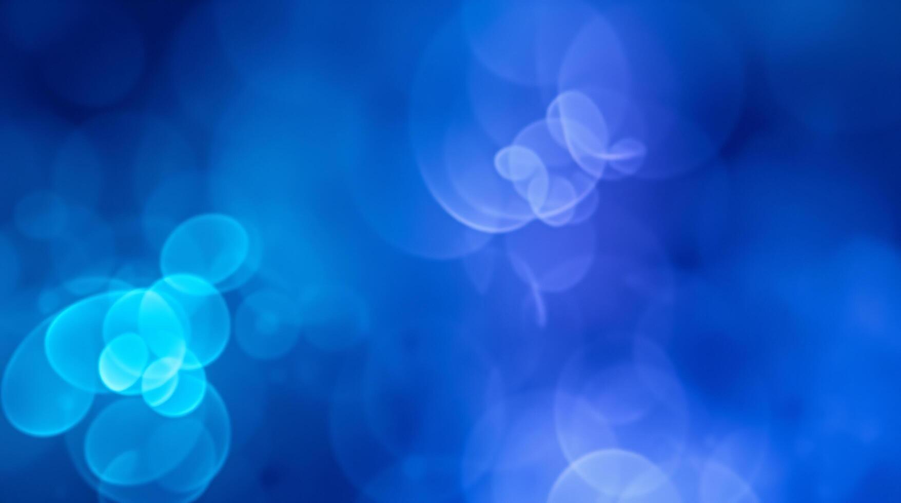 Blue bokeh abstract background photo