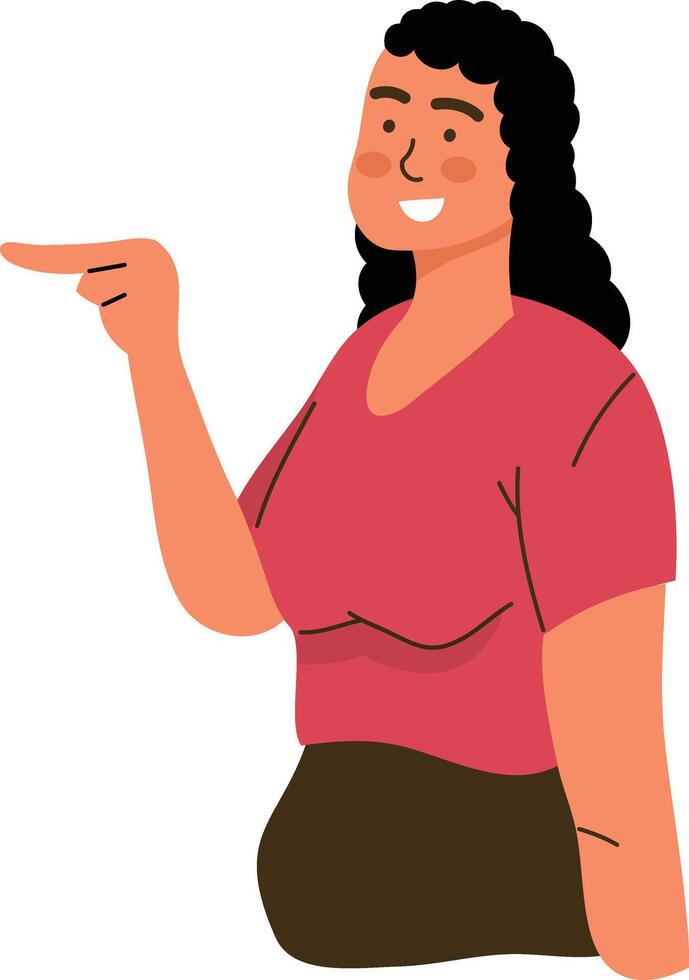 Excited Person Character vector