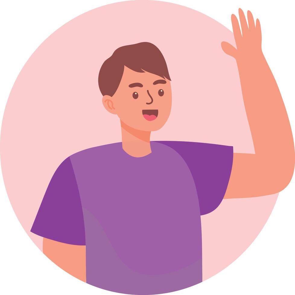 Peeping Men Illustration in Flat Design vector