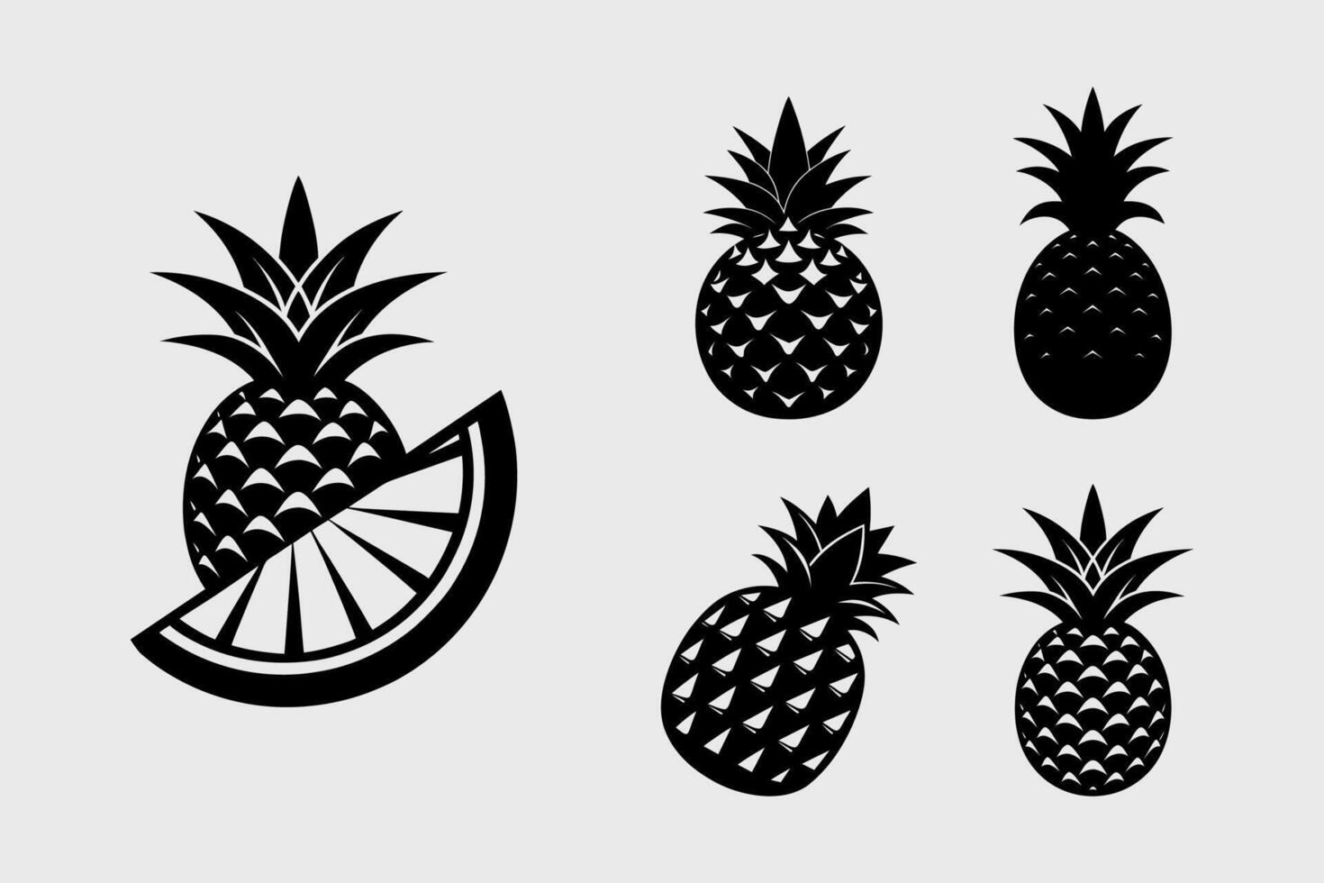 Illustration of pineapple vector