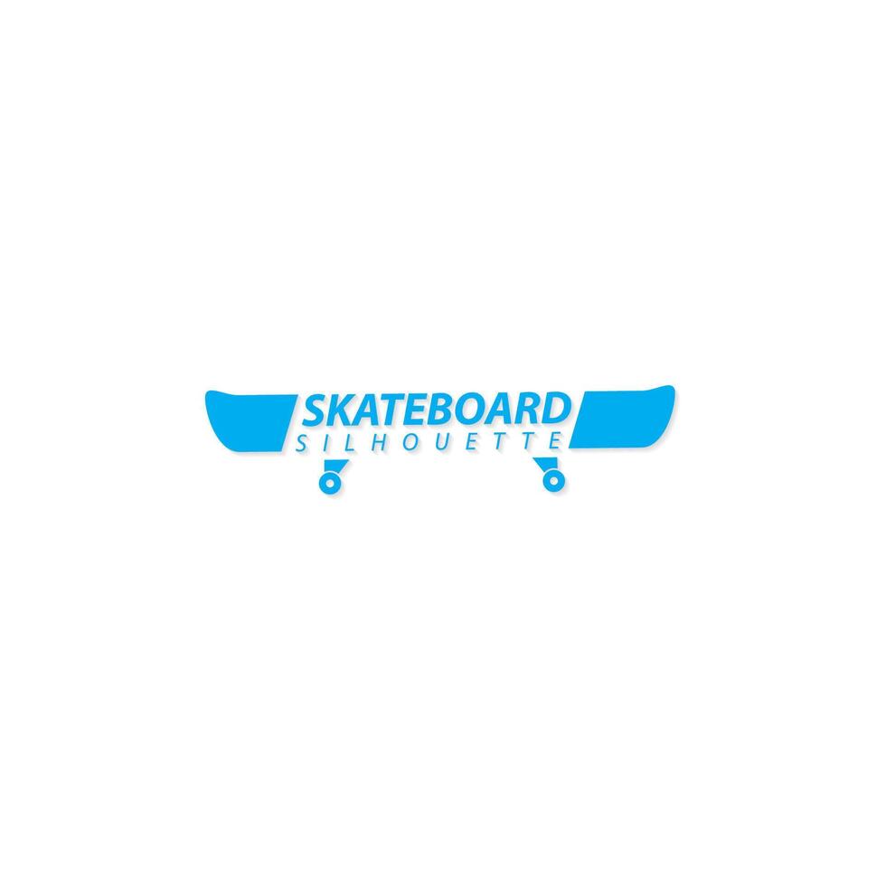 Skateboard logo on white background vector