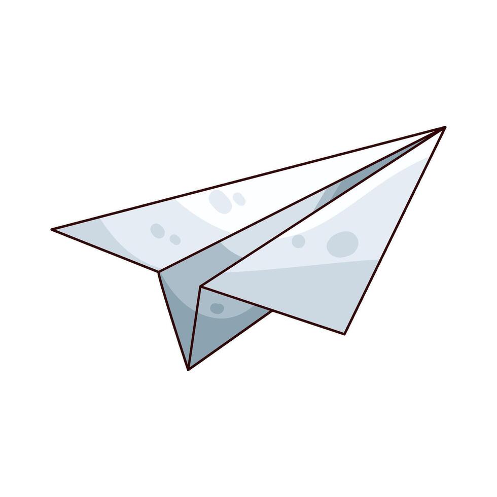 Illustration of paper airplane vector