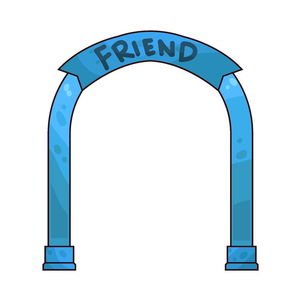 Illustration of Friendship Arch vector
