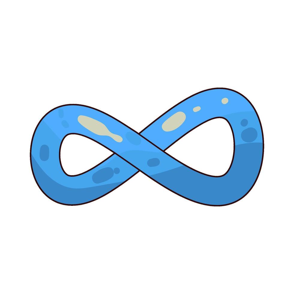 Illustration of infinity symbols vector