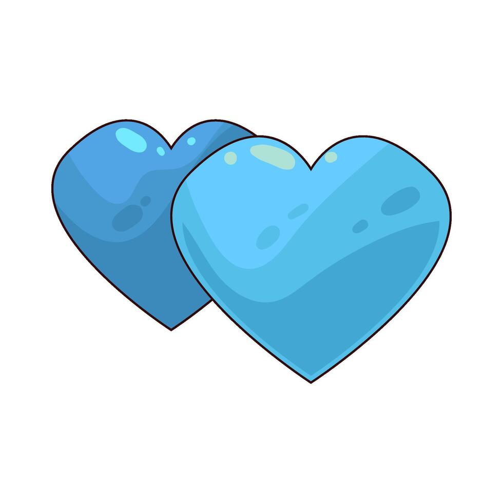 Double Heart Symbol vector