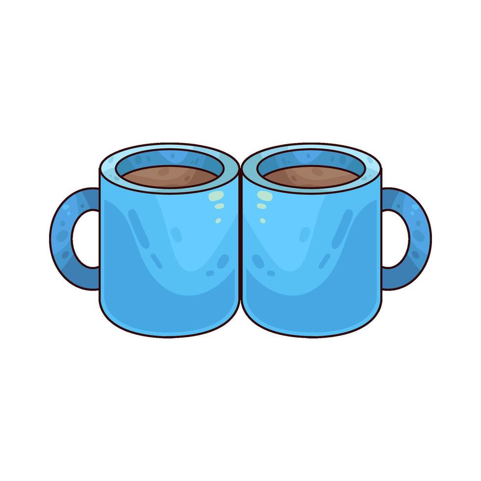 Illustration of coffee cups vector