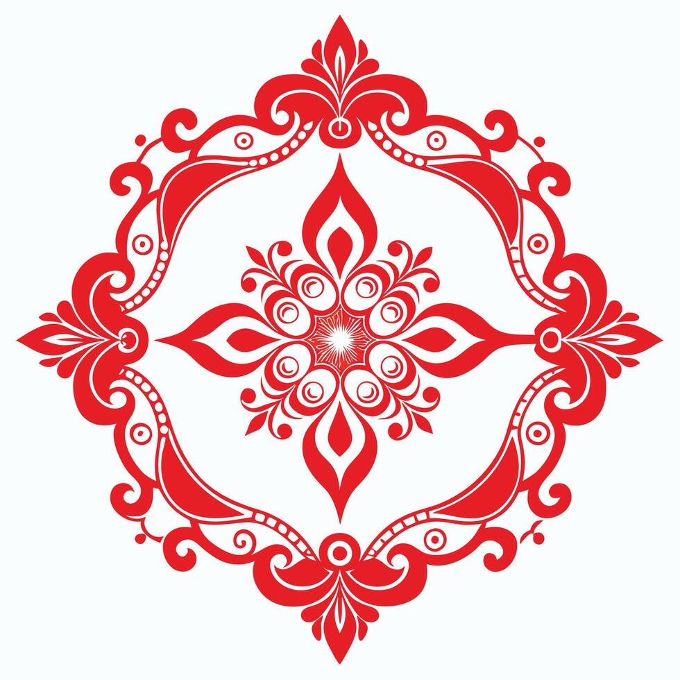 Creative Ornament design elements on a white background vector