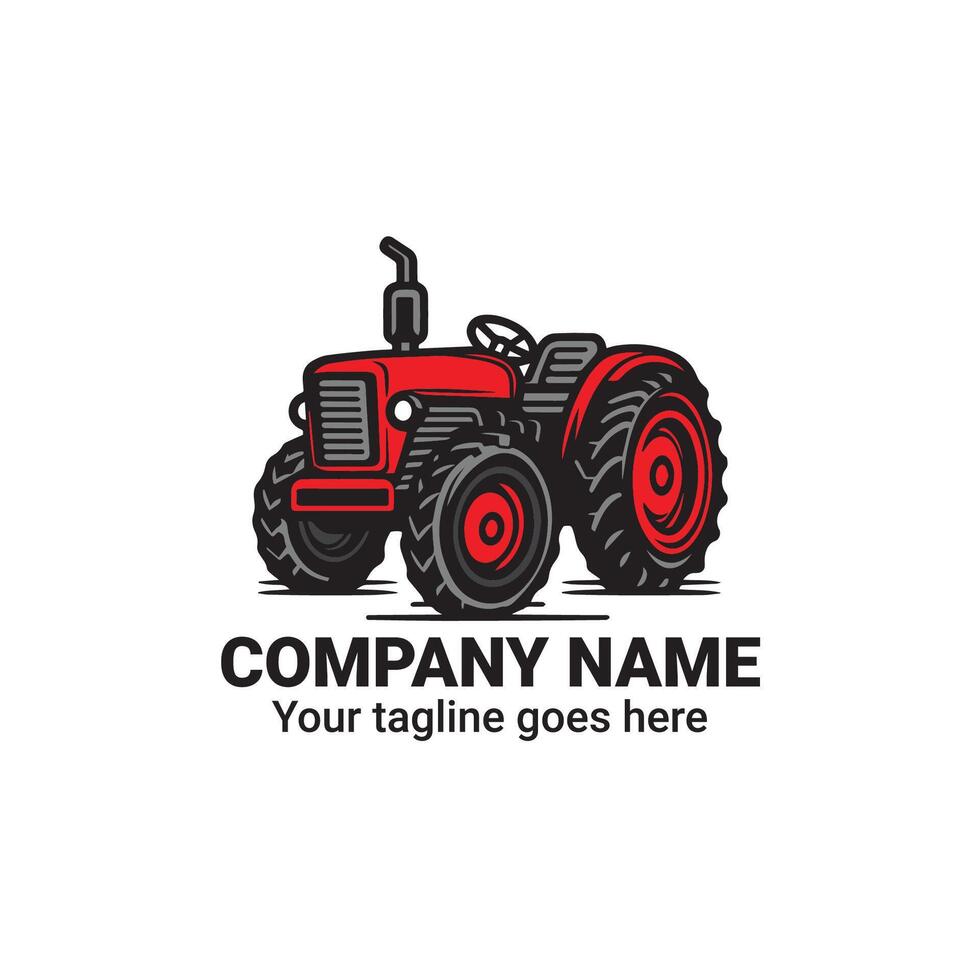Tractor Logo for Farming and Agriculture vector