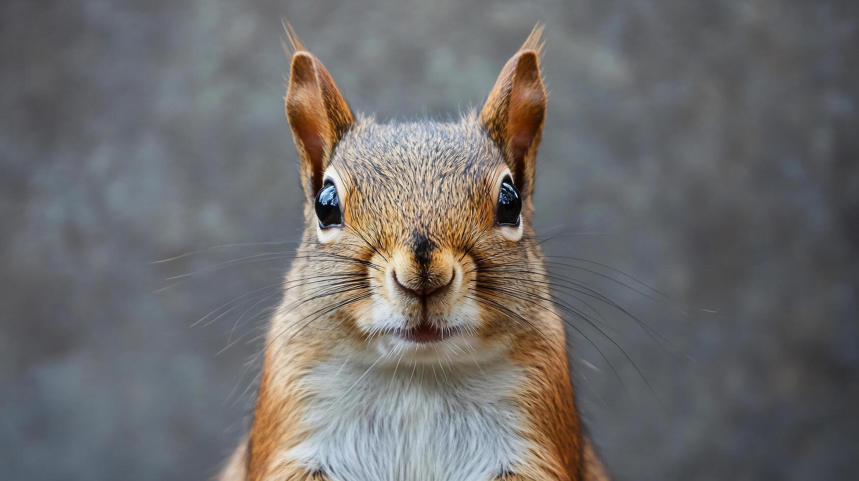 Squirrel in a natural setting with a curious expression photo