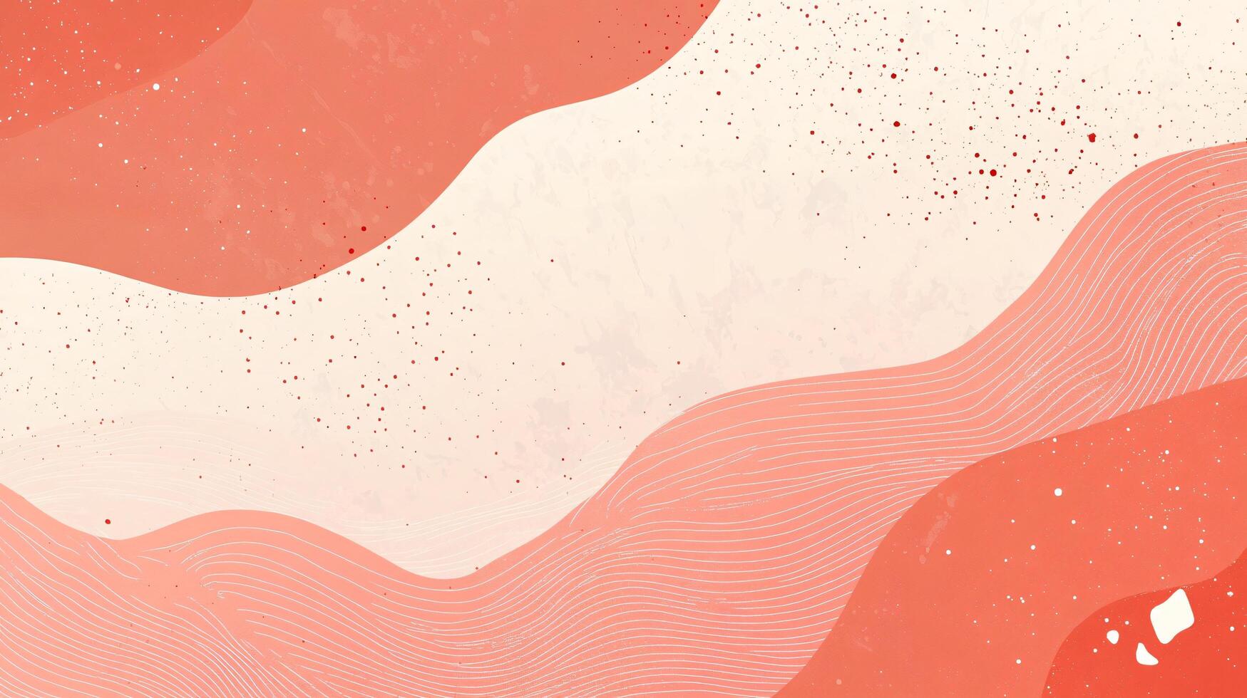 Abstract orange waves with speckled details and flow. photo