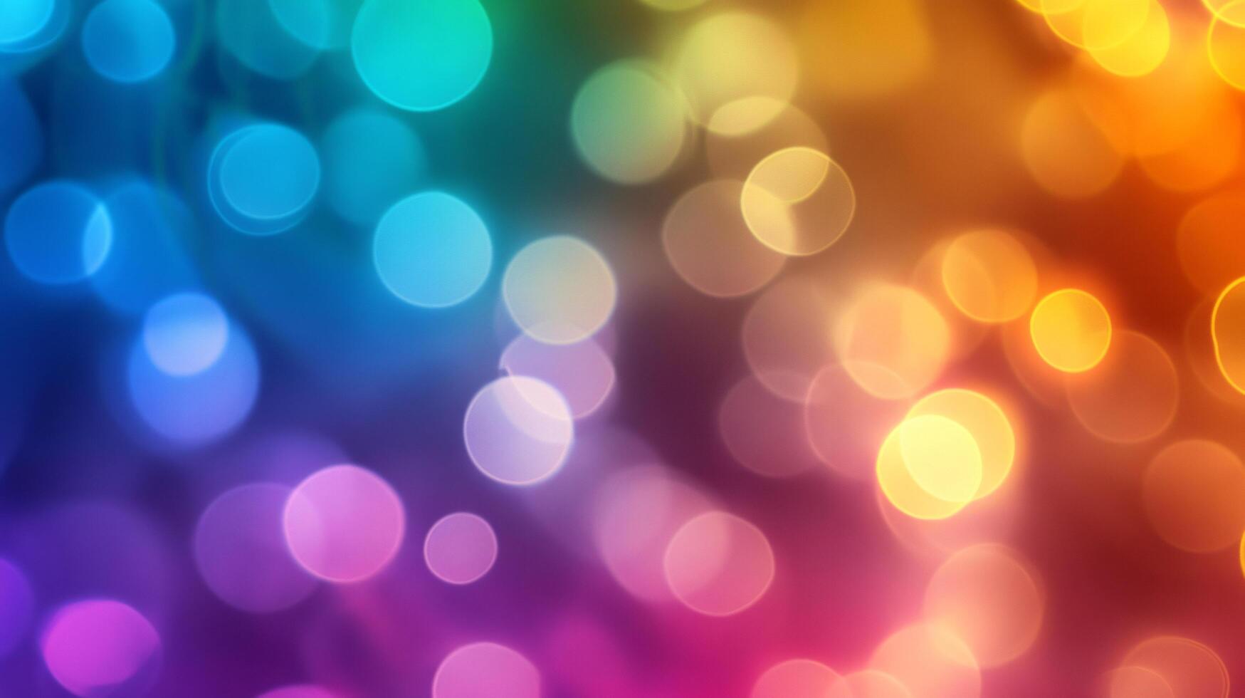 Colorful bokeh lights creating a vibrant atmosphere photo