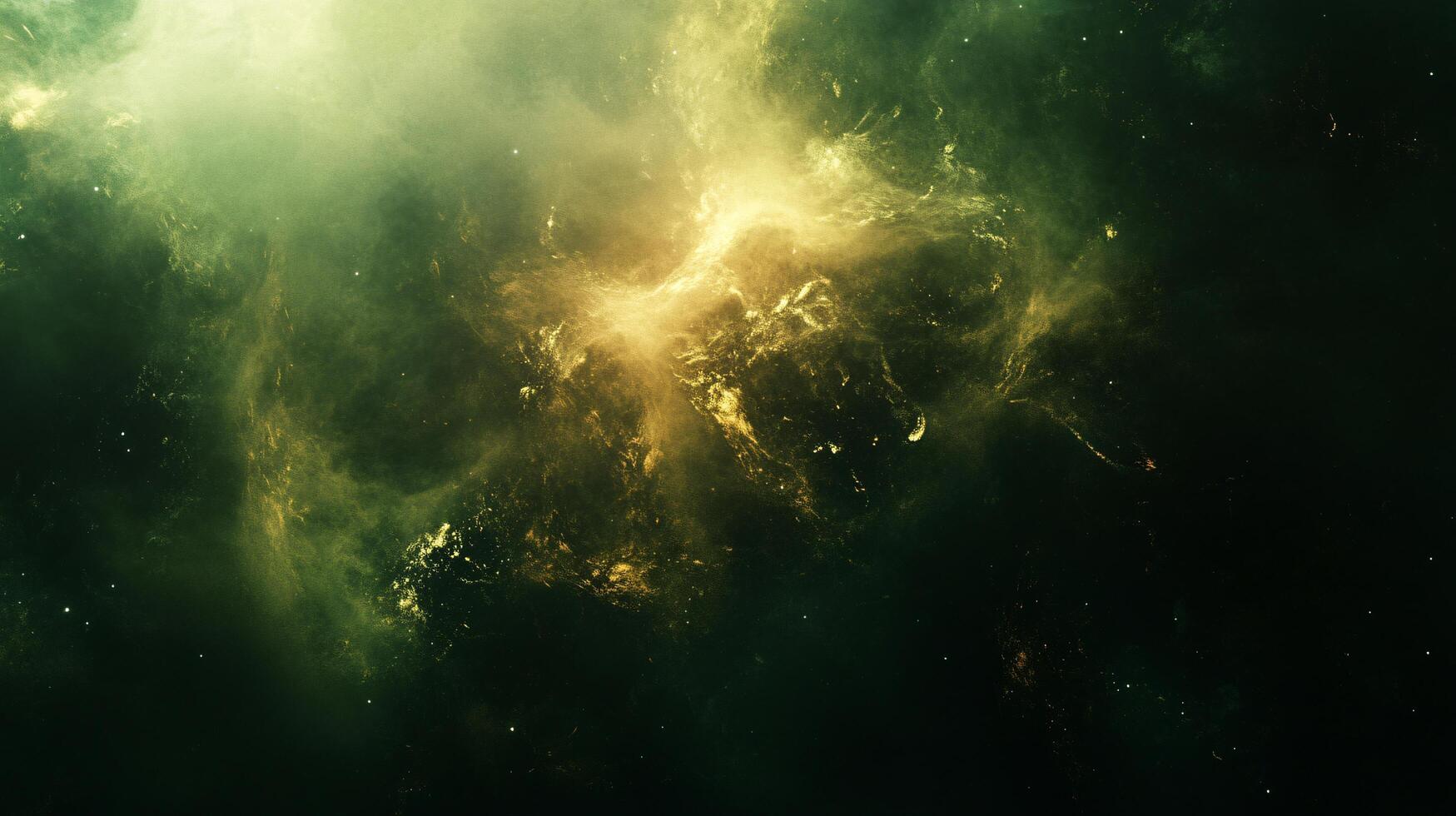 Ethereal cosmic nebula with glowing celestial light photo
