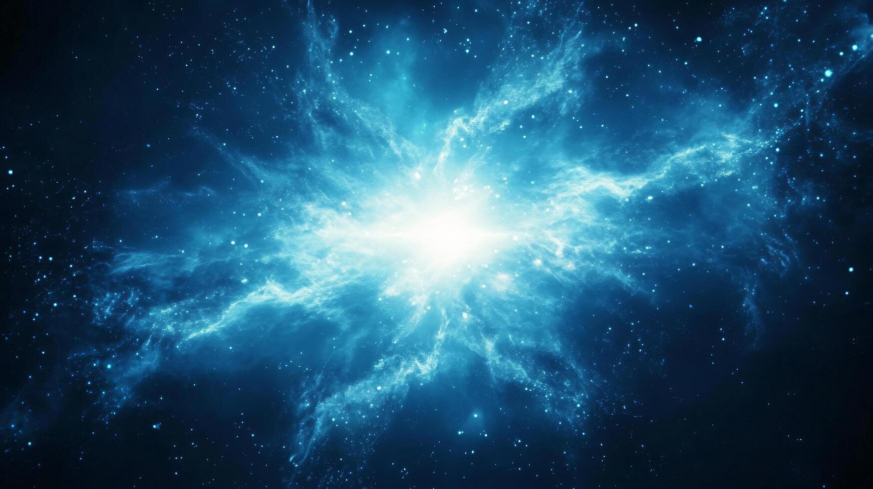 Celestial burst of stars in the endless night sky photo