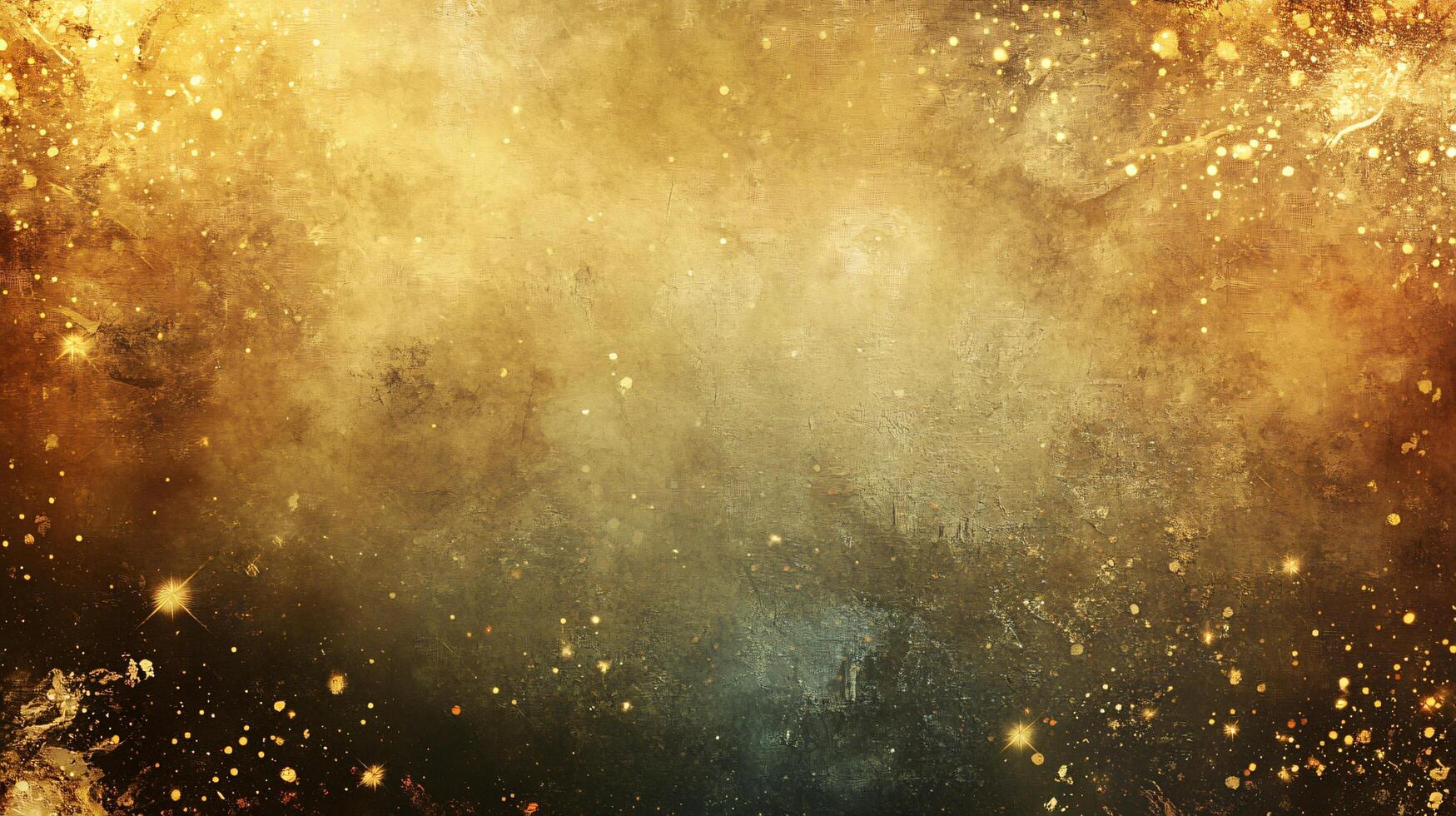 Abstract golden sparkle and texture on canvas art photo