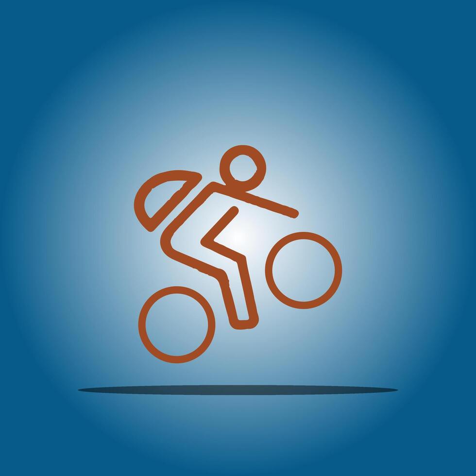 Mountain cycle idea design vector