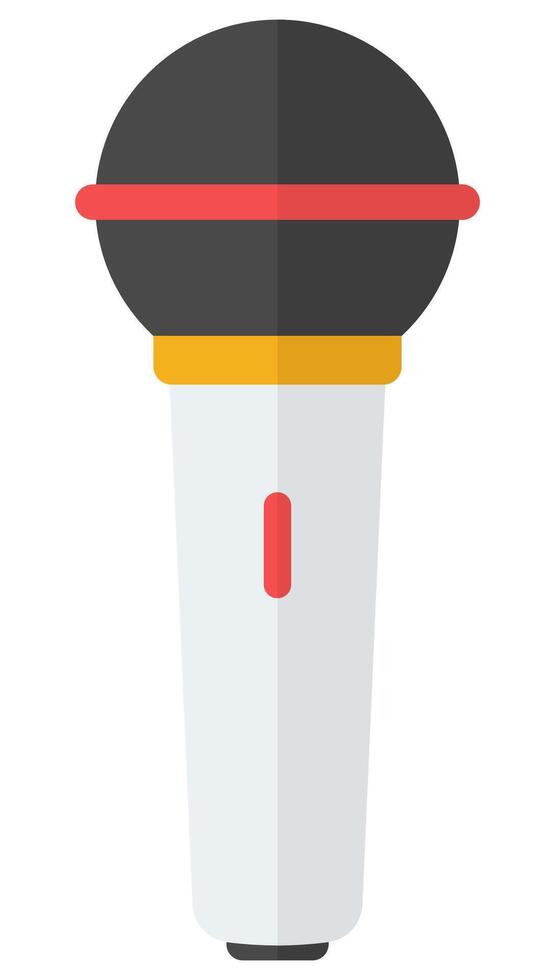 Microphone icon illustration isolated on white background. vector