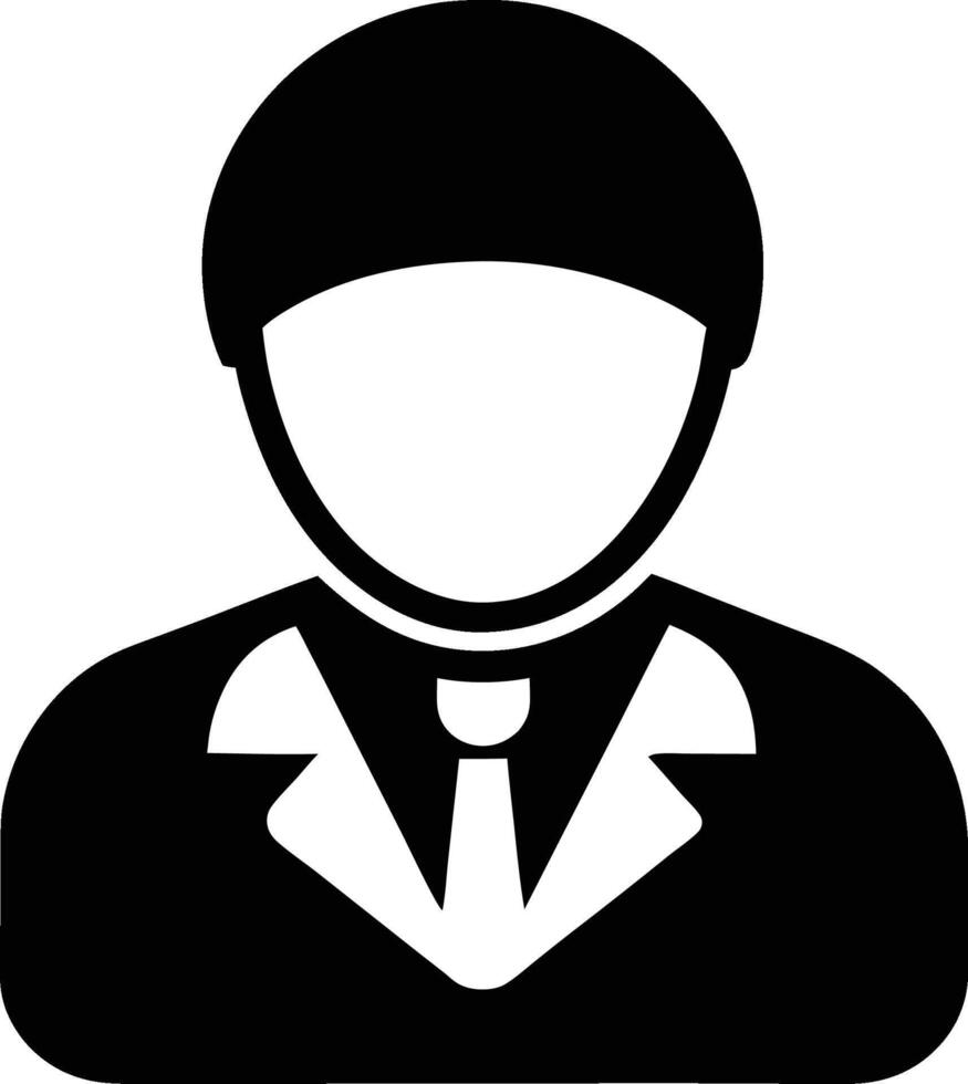 Business person suit and tie professional avatar. vector
