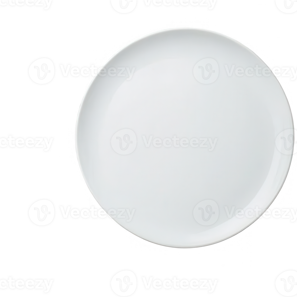 A simplistic white plate, perfect for serving various culinary delights. png