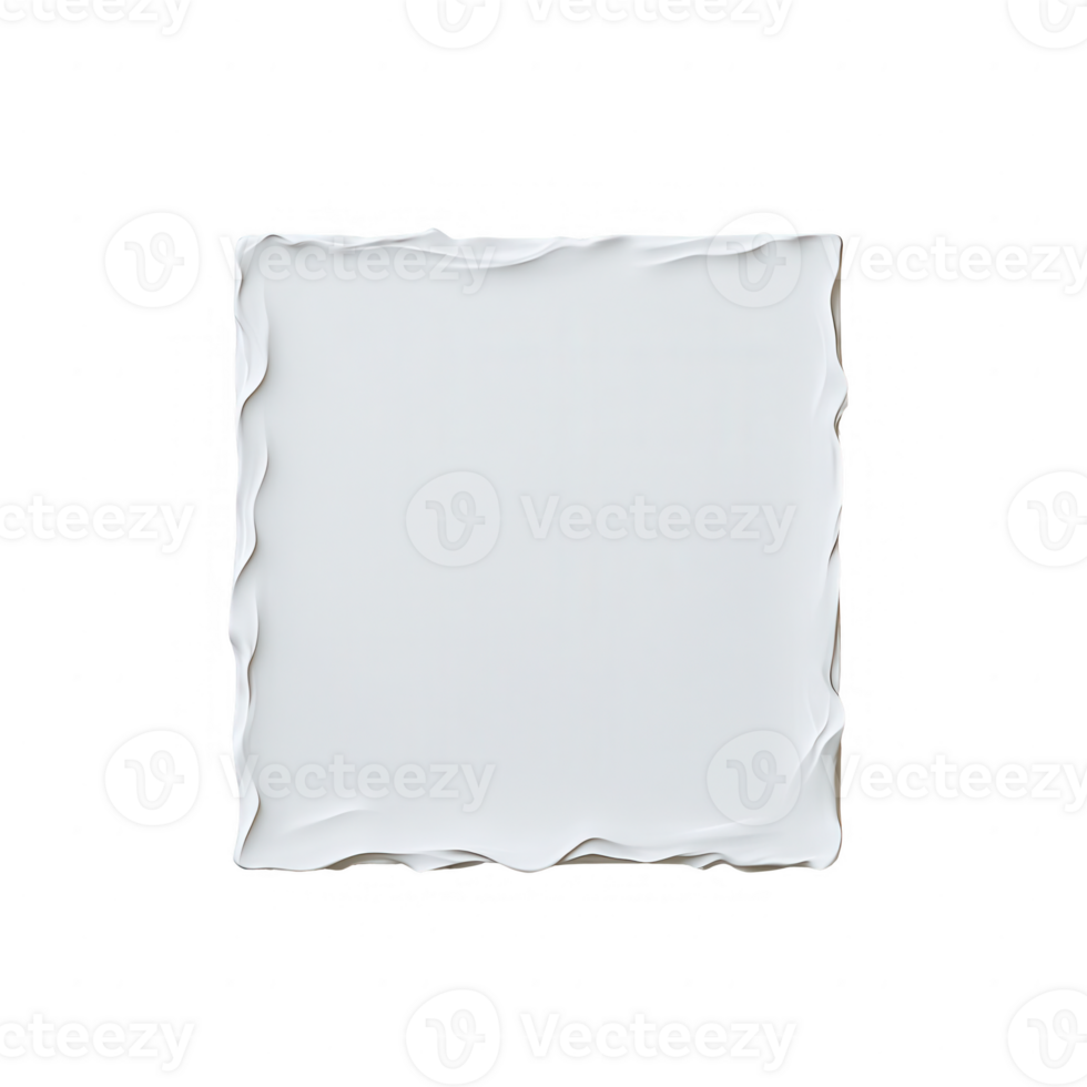 Blank square canvas ready for your creative design or artwork. png