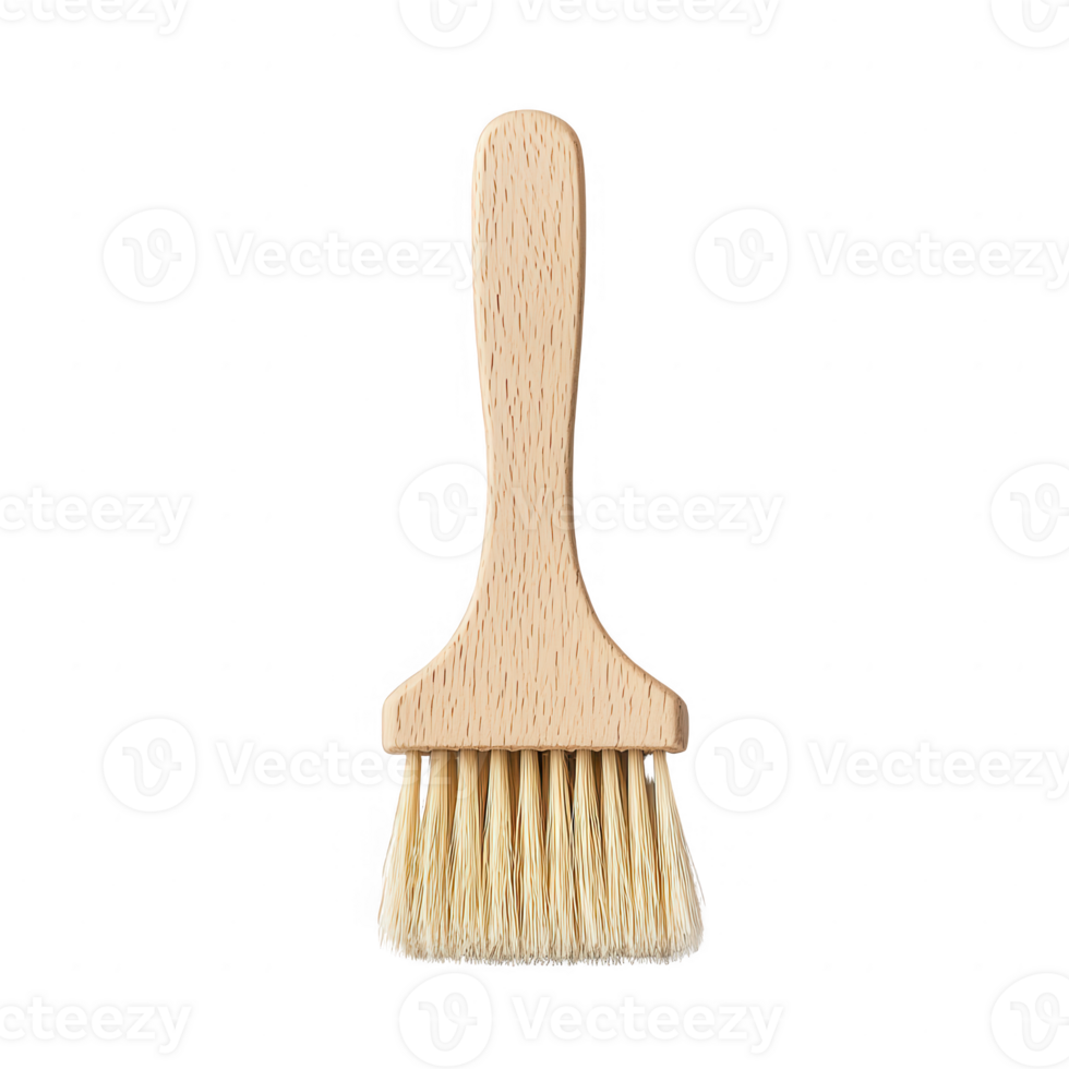 A wooden brush with soft bristles for various artistic and craft applications. png