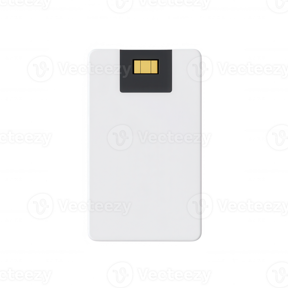 Minimalist design of a modern smartphone card with a sleek white finish. png