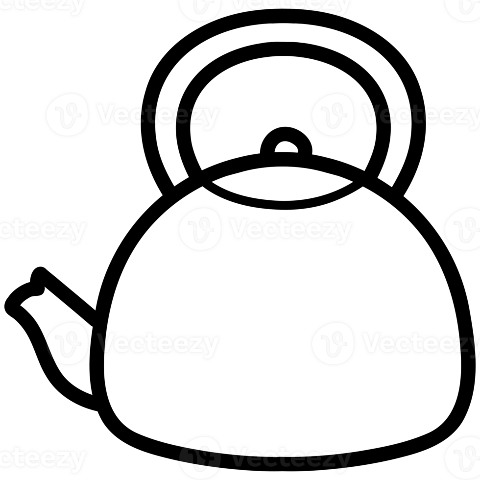 theepot schattig tekening png