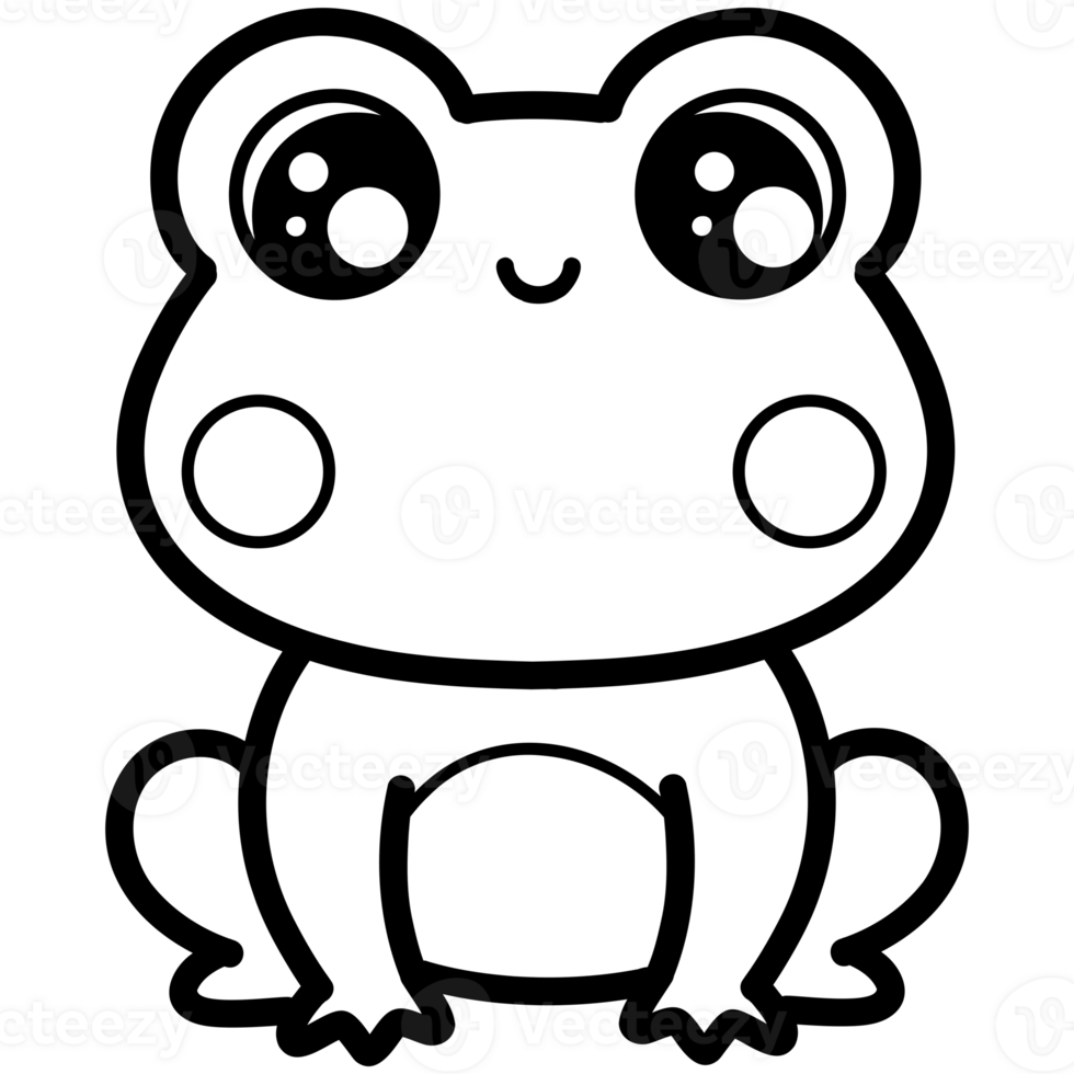 Big eyes frog png
