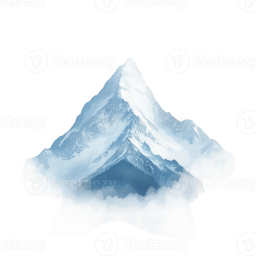 A serene mountain landscape, capturing majesty and tranquility in nature's beauty. png
