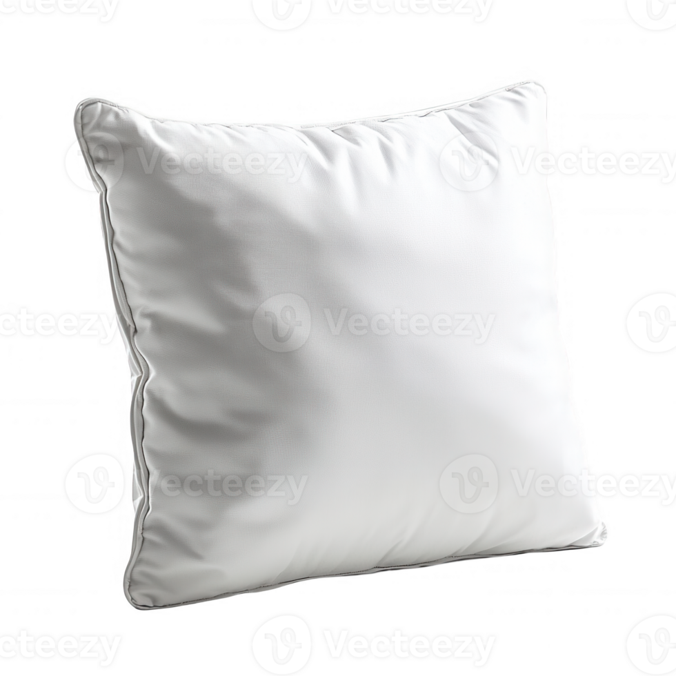 A fluffy white pillow perfect for home decor or comfort. png