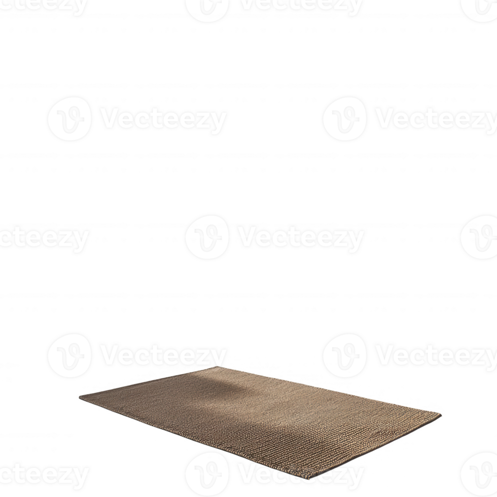 A textured yoga mat on a clean floor, perfect for fitness and relaxation. png