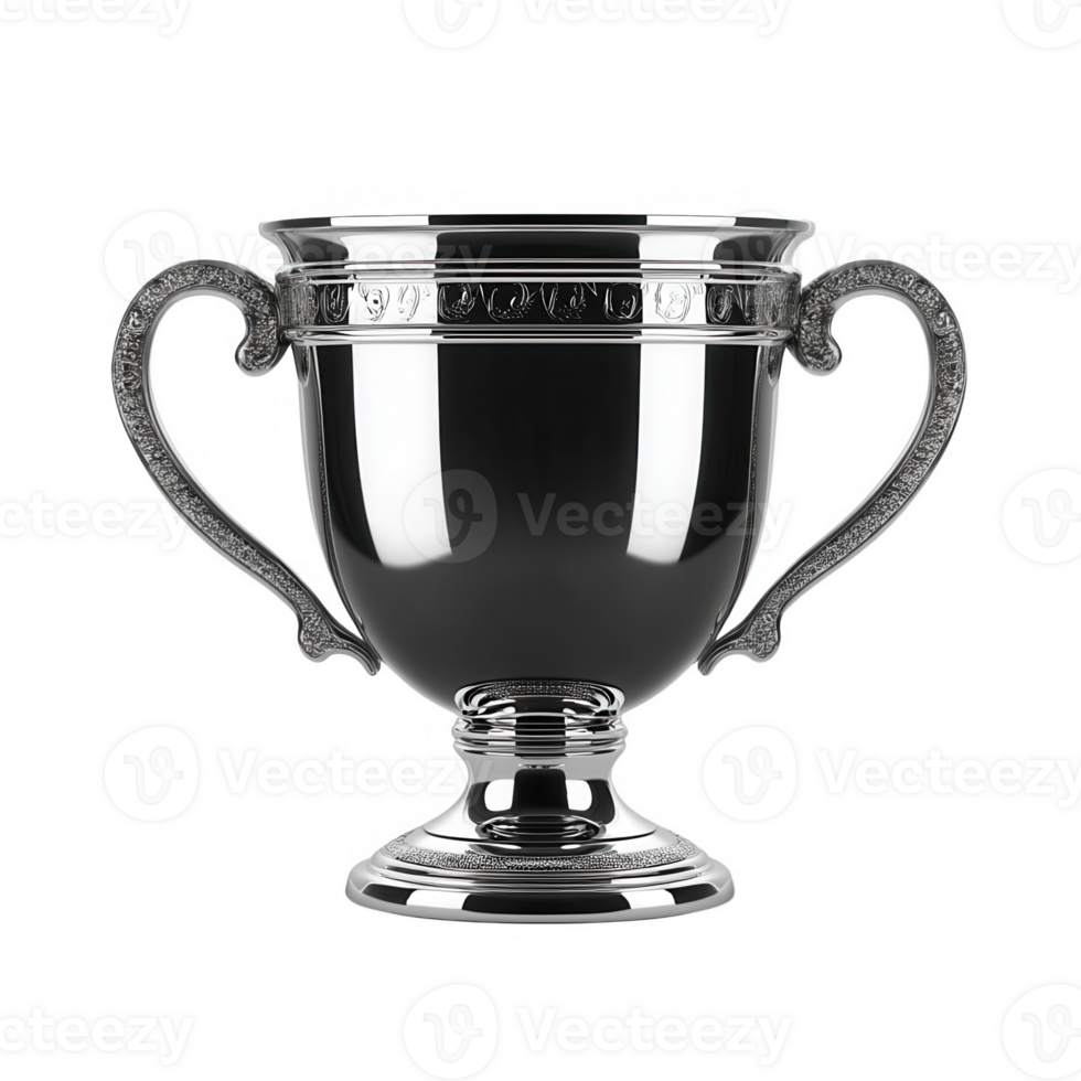 Elegant trophy showcasing achievement and success in a polished design. png