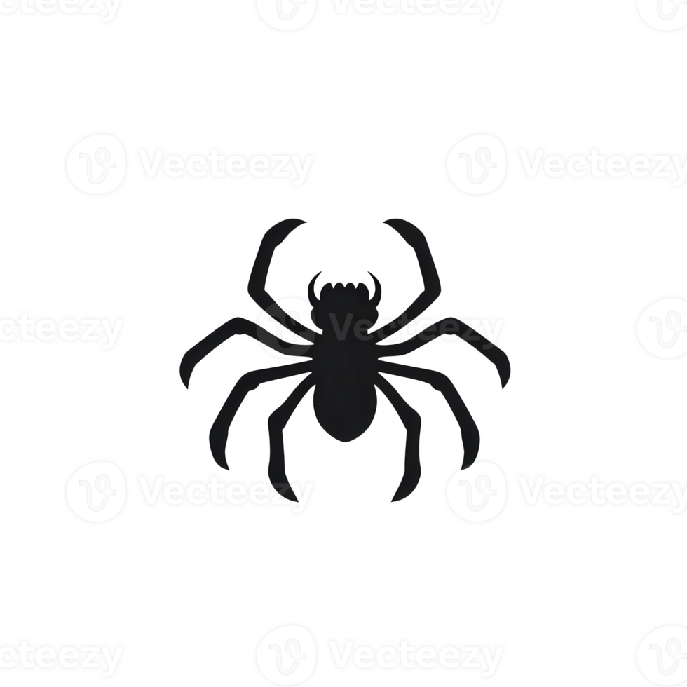 A detailed illustration of a spider, showcasing its intricate body and legs. png