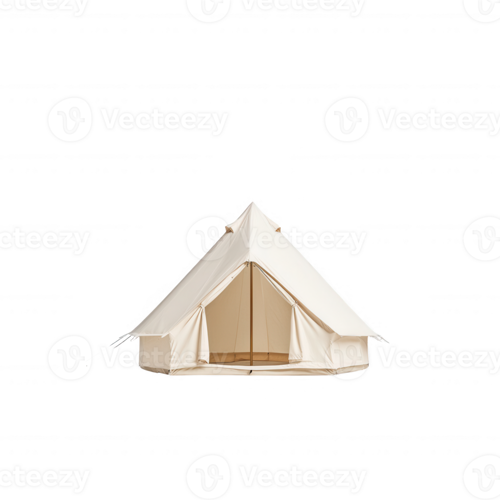 A spacious canvas tent ideal for camping and outdoor adventures. png