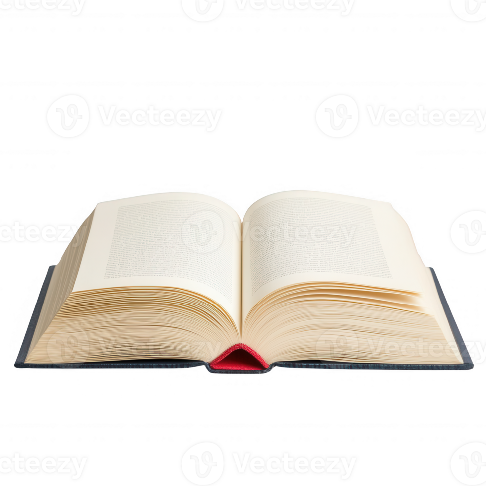 An open book revealing its blank pages, inviting creativity and imagination. png