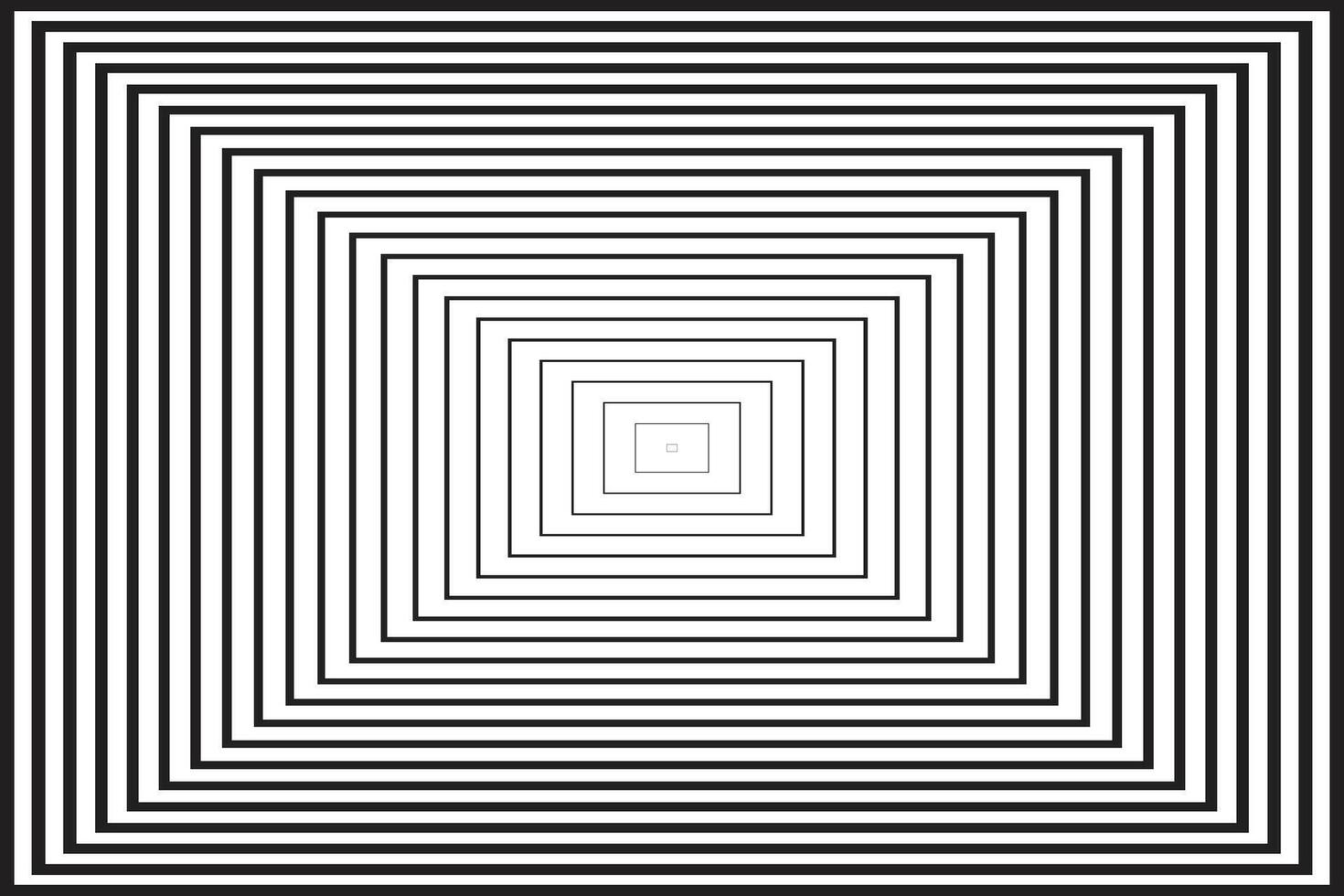 simple abstract rectangle creative geometric optical background design nested squares illusion vector