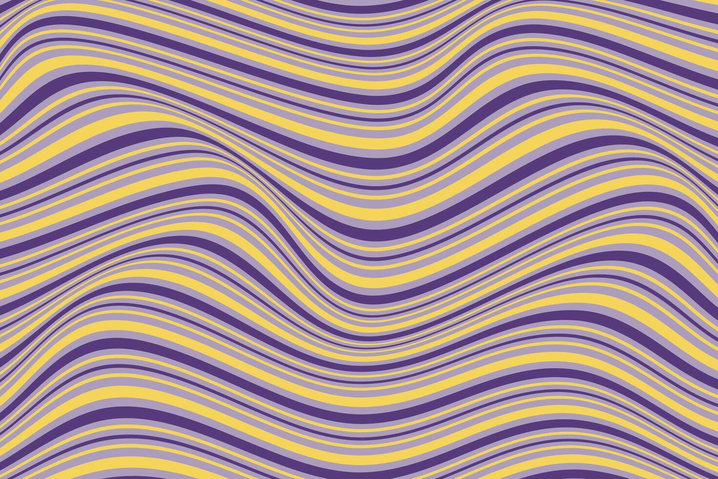 simple abstract yellow blue color wavy distort line pattern wavy purple and yellow stripes vector