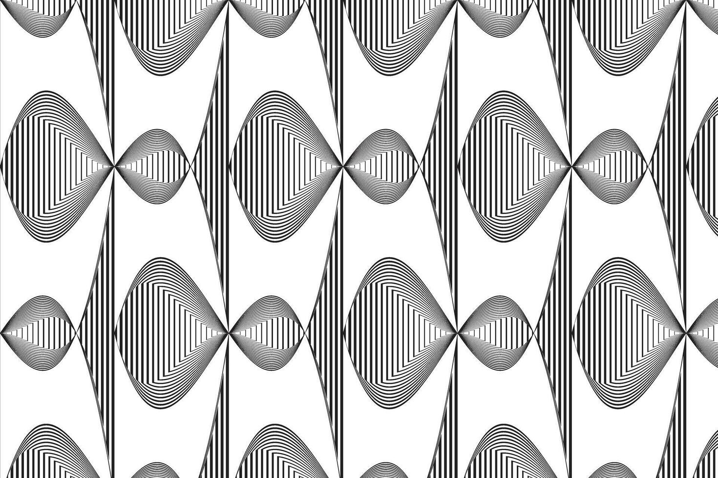 simple abstract black color creative geometric pattern design that can be used as a background or texture striped abstract illusion pattern vector