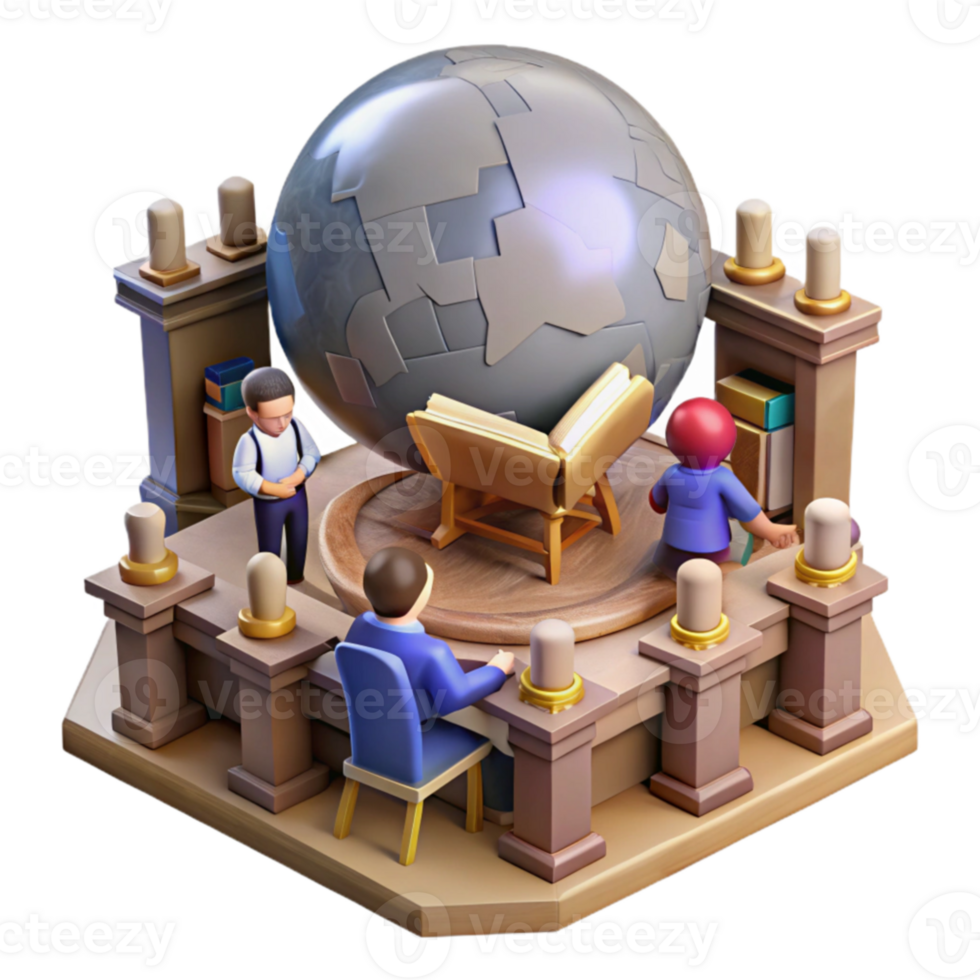 Global Knowledge Exploring the World Through Books png