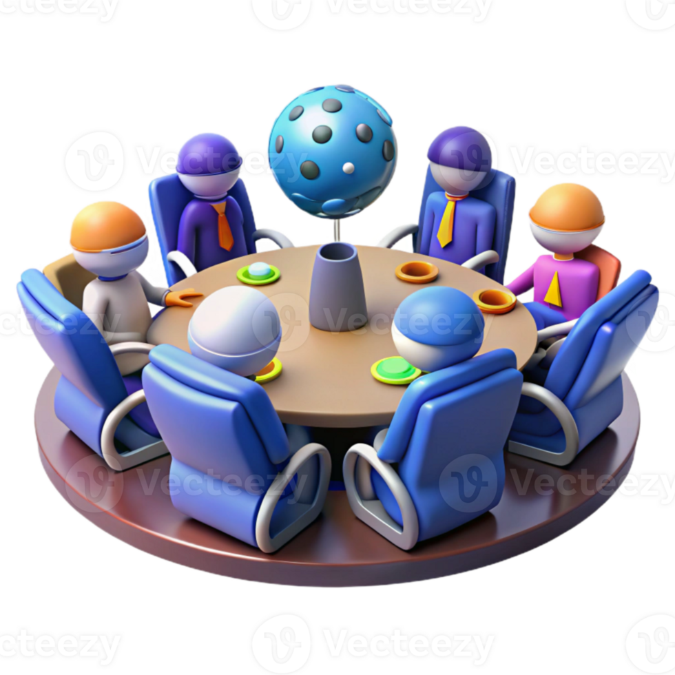Teamwork, Collaboration, and Global Strategy Meeting png
